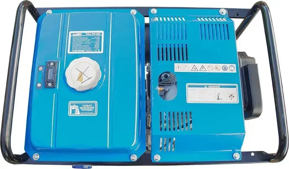 Генератор дизельный Redbo DPG-6500 (7 кВт, бак 15 л, ручной/электростартер, AVR, 2 розетки ) электрогенератор / резервный источник питания