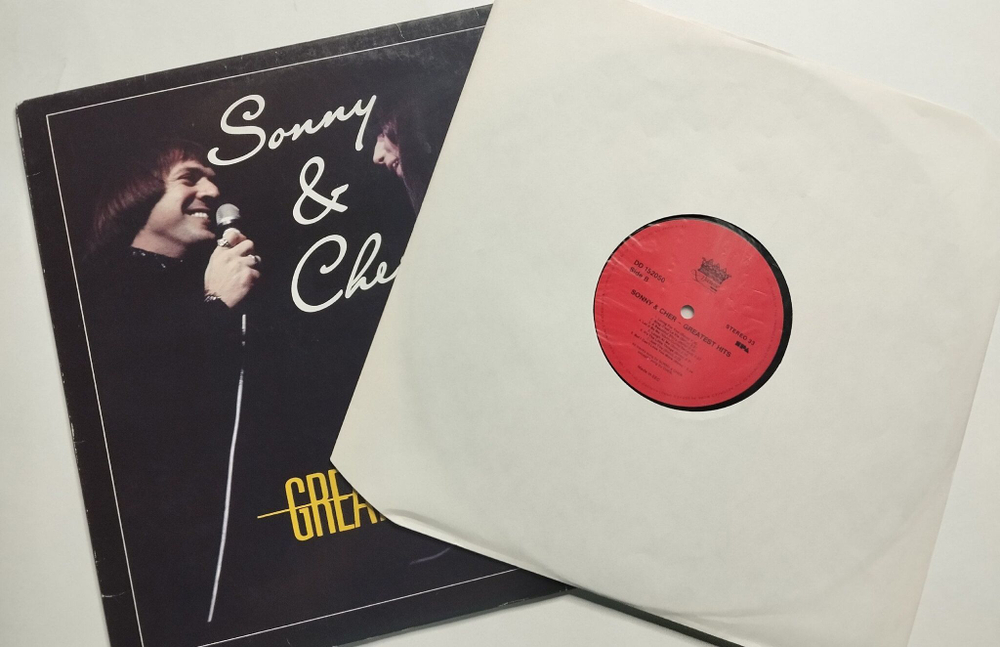 Винтажная виниловая пластинка LP Sonny and Cher Greatest Hits (Germany 1990)