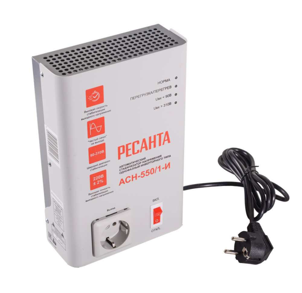 Стабилизатор напряжения АСН-550/1-И Ресанта