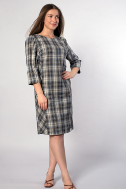 Платье женское 3567ВПА, Клетка кор #406Кко053567ВПА