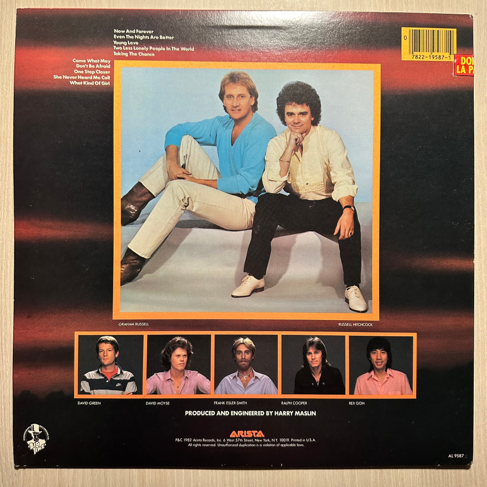 Air Supply - Now And Forever (США 1982г.)