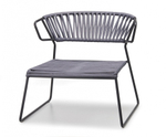 Кресло лаунж плетеное Scab Design Lisa Lounge Filo, антрацит