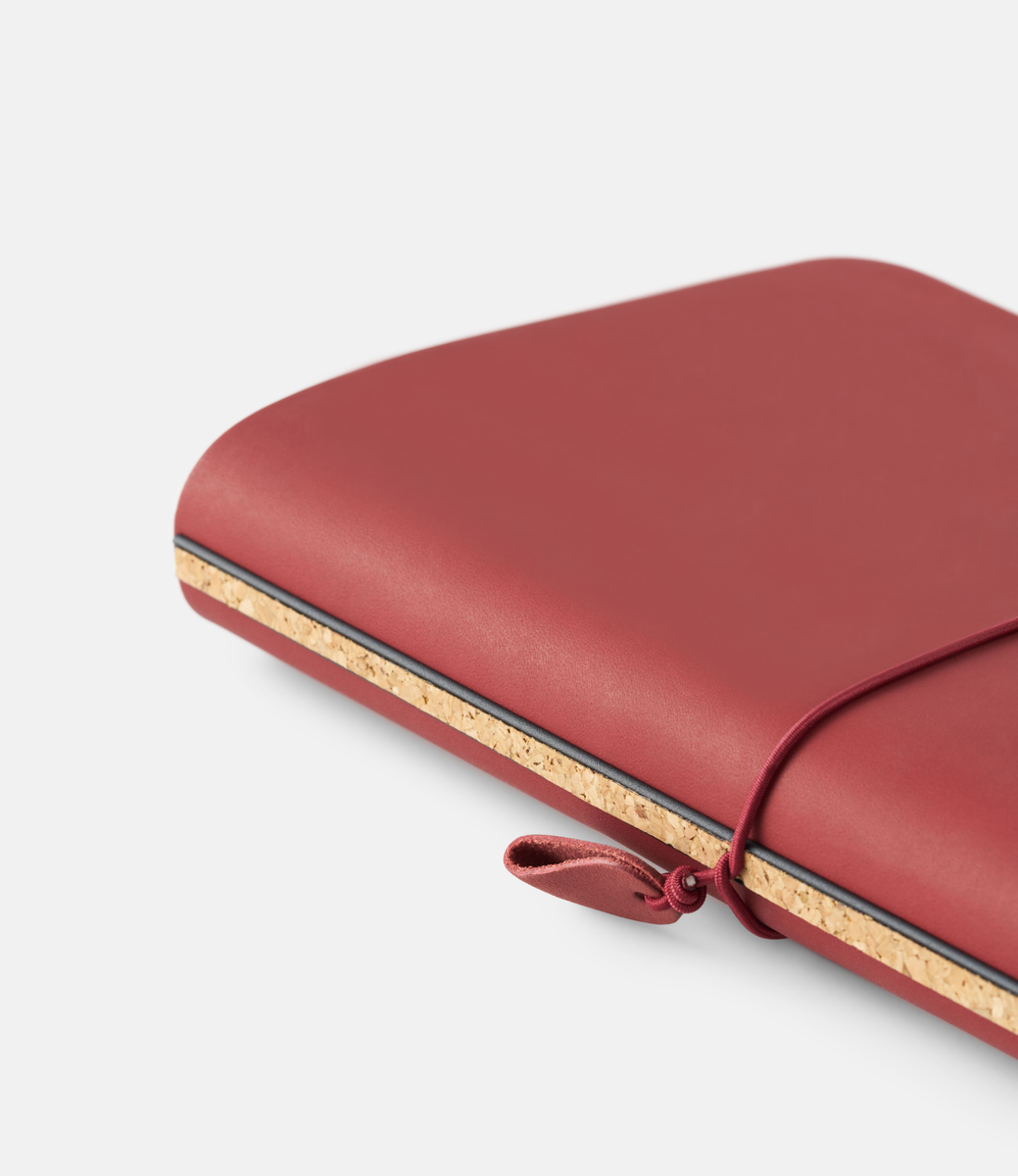 Antou NOTA Work set veg tanned leather Deep Red — модульный блокнот