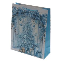 GAEM Пакет подарочный (бумага 210г/м2, блок 12шт), L26 W10 H32 см, 4в.