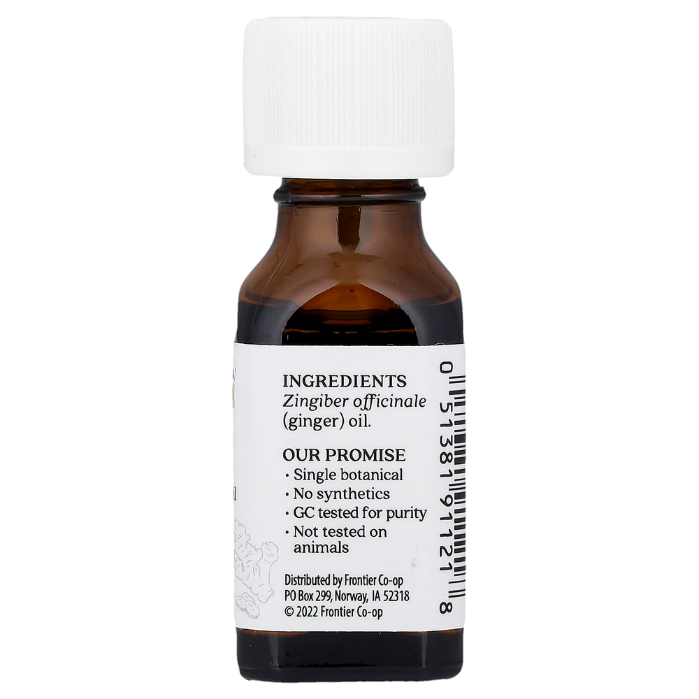 Aura Cacia, Чистое эфирное масло, имбирь, 15 мл (0,5 жидк. унц.)