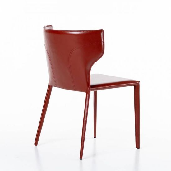 Стул Austin, кожа ретро красный