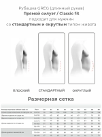Сорочка GREG Сlassic fit 100/191/4290 Non Iron "База"