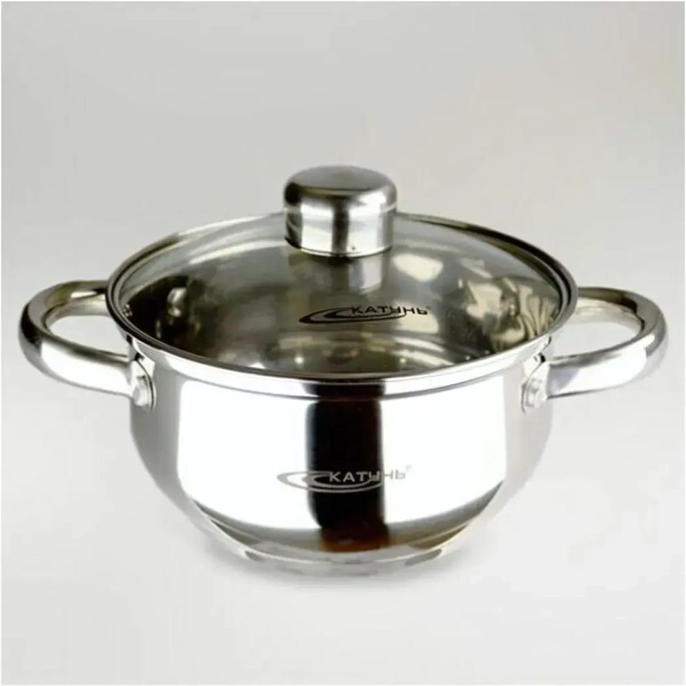 Кастрюля из нержавеющей стали 1,6л «Гретта» Катунь