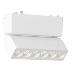 ST675.546.06 Магнитный трековый светильник Белый LED 1*6W 4000K 360Lm Ra>90 IP20 L122xW26xH80 48V СКАЙФЛЕТ