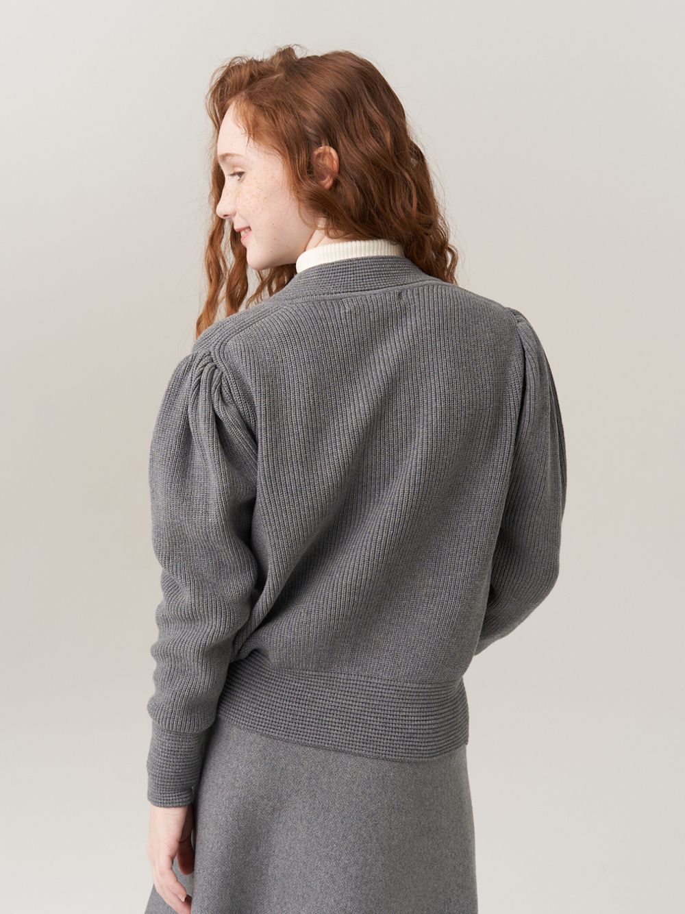 Кардиган для девочки AT1058 серый