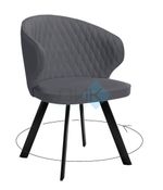 Стул DikLine 249 поворотный опоры чёрные