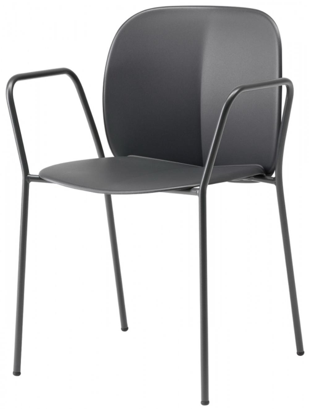 Кресло пластиковое Scab Design Mentha Go Green, антрацит