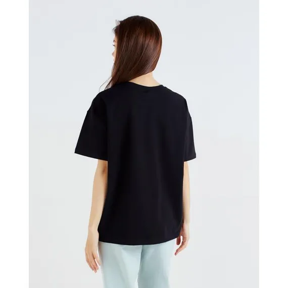 Футболка женская MINAKU: Оversize, цвет чёрный, р-р 50