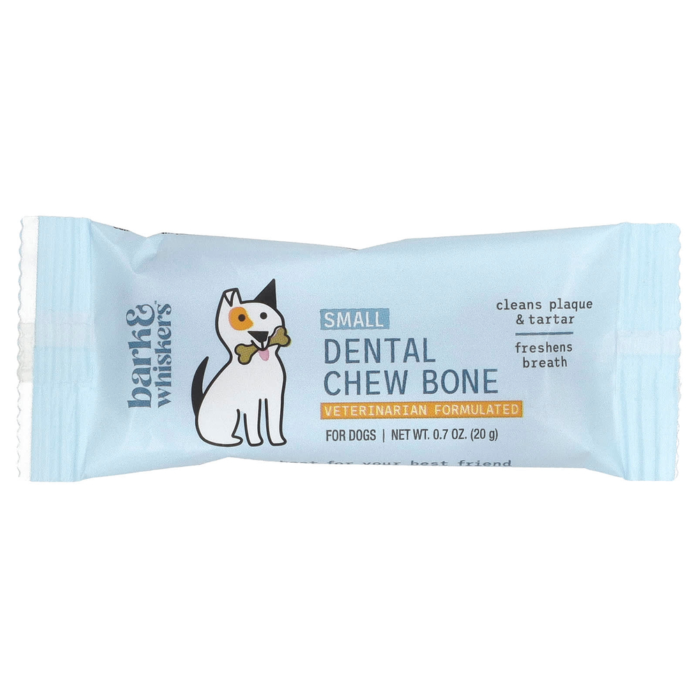 Dr. Mercola, Dental Chew Bone, жевательная кость, маленькая, для собак, 12 костей по 20 г (0,7 унции)
