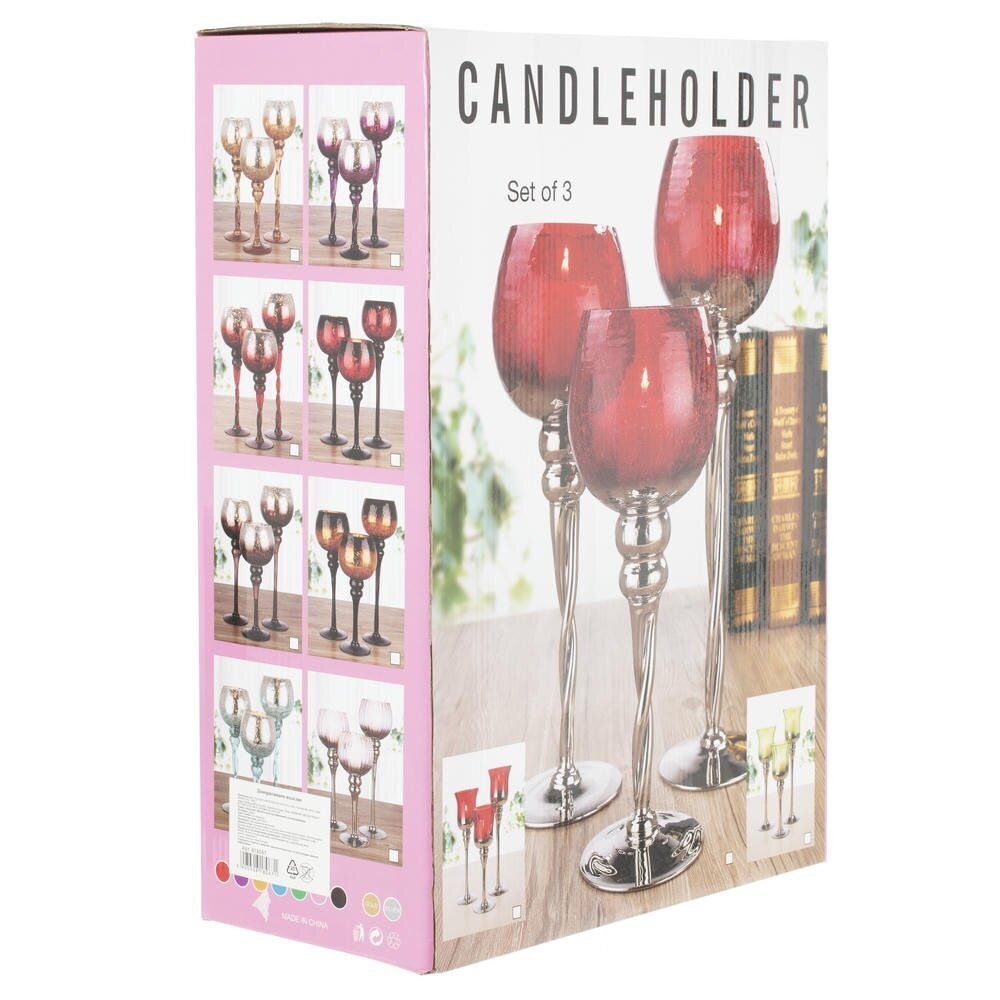 GAEM Набор из 3-х подсвечников, L33 W16 H46 см