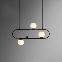 Подвесной реечный светильник HOOP L90 Black