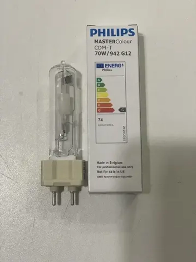 Лампа металлогалогенная PHILIPS MASTER COLOUR CDM-T 70w/942/G12