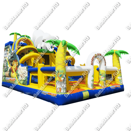 Коммерческий надувной батут "Африканский слоник"
