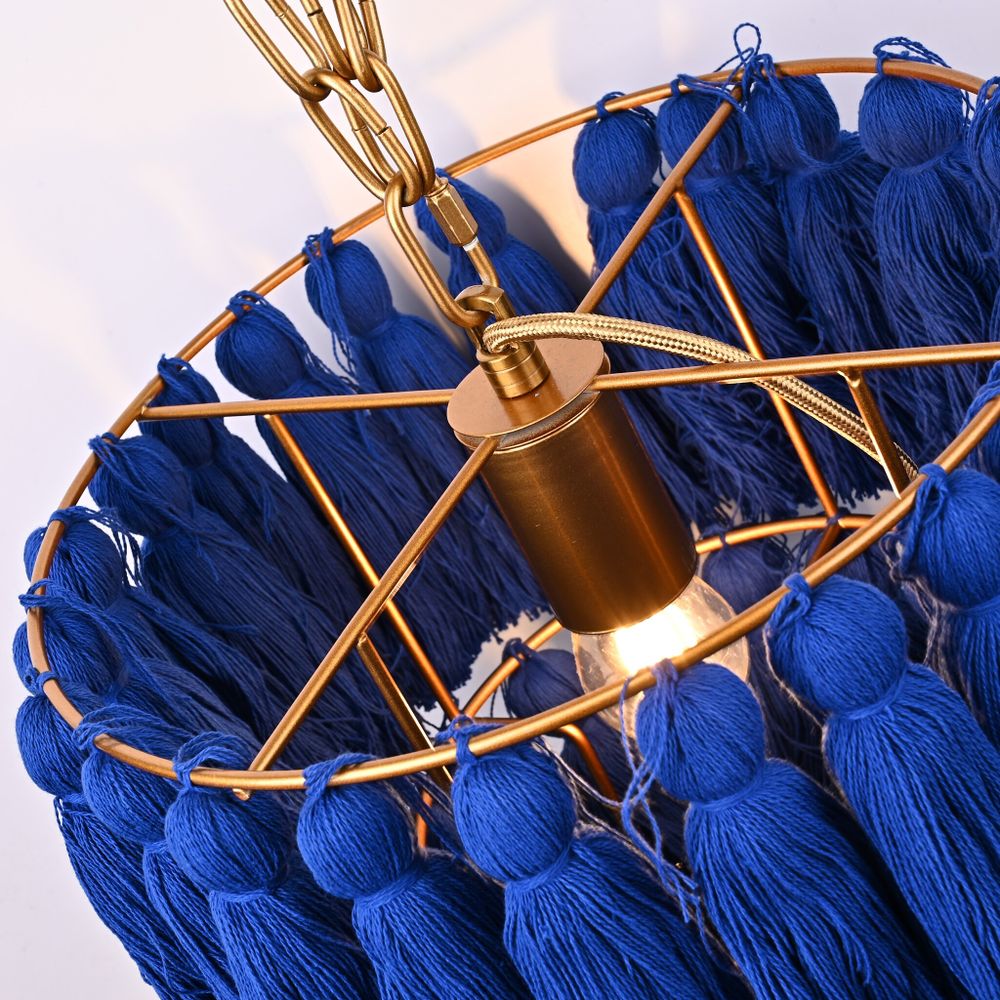 Настенный Светильник Tassel Wall Синий By Imperiumloft