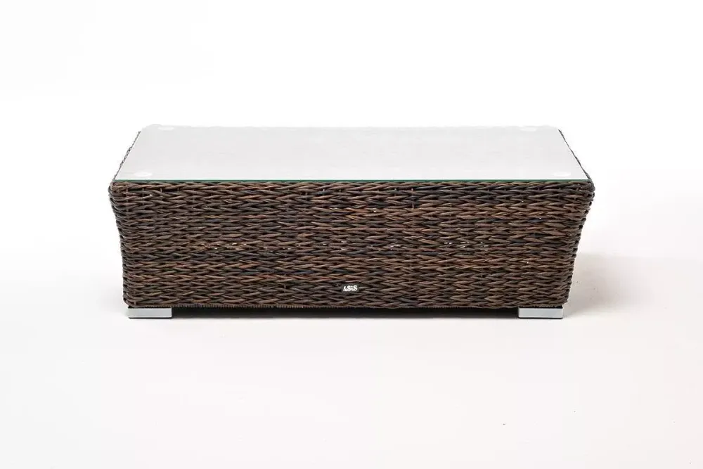 "Капучино" журнальный столик из искусственного ротанга (гиацинт), цвет коричневый