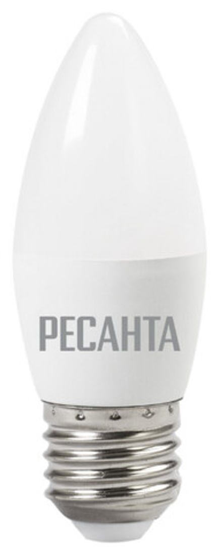 Лампа светодиодная РЕСАНТА LL-R-C37-6W-230-4K-E27