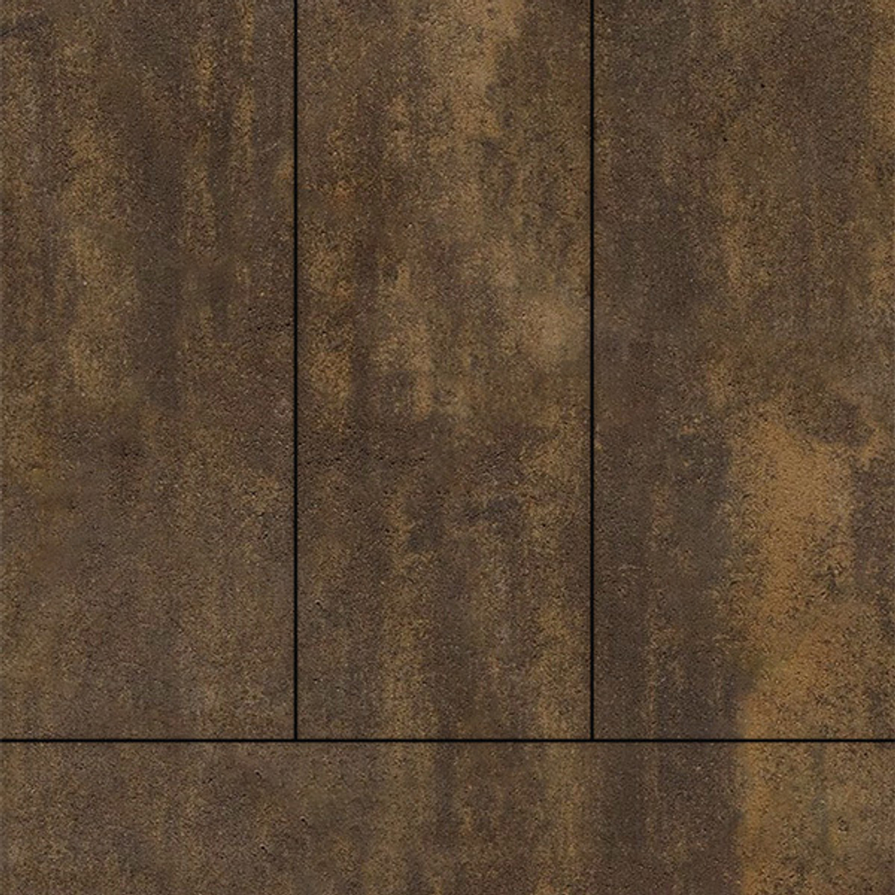 Тротуарная плитка ПРЯМОУГОЛЬНИК 900х300 мм - Листопад гладкий Мокко