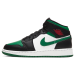 Кроссовки Air Jordan 1 Mid GS Black Pine Green