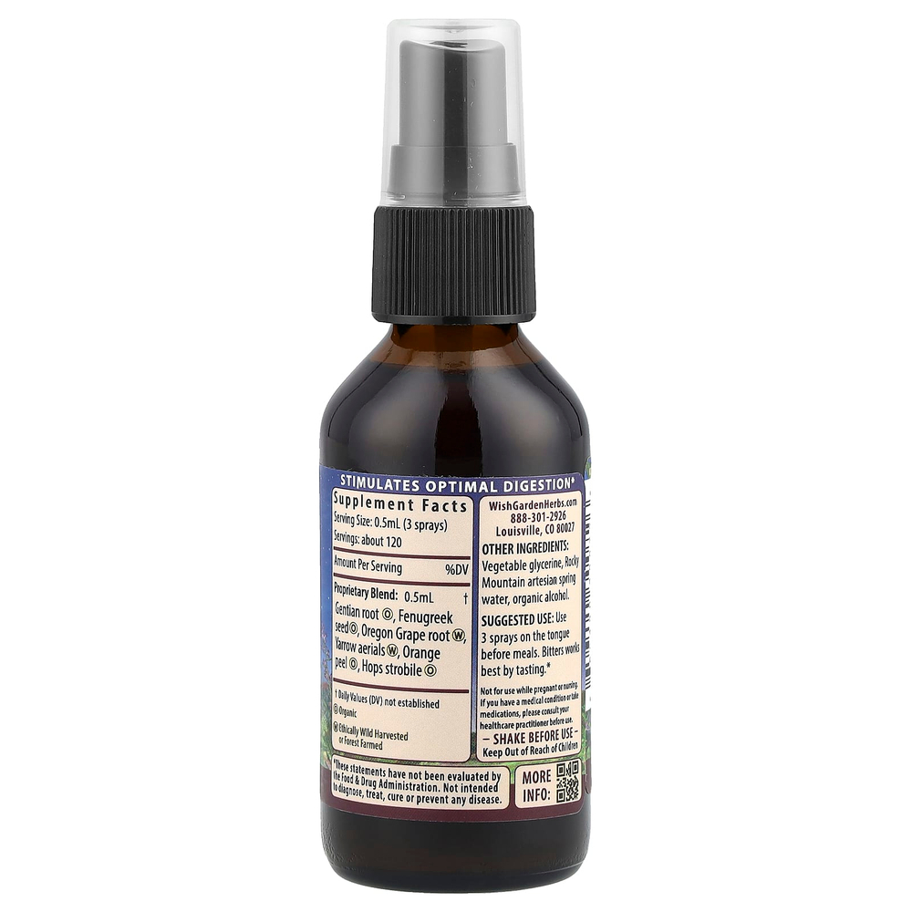WishGarden Herbs, Badass™ Bitters, горькая настойка, 59 мл (2 жидк. унции)