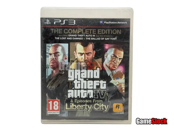 PS3 Grand Theft Auto 4 (GTA 4) &amp; Episodes from Liberty City (Б/У, Английская версия, BLES-01128)
