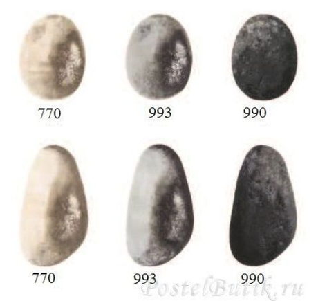 Коврик для ванной 70x90 Abyss & Habidecor Stone 993 серый