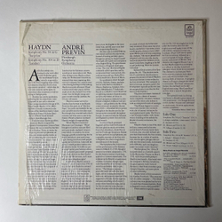 Винтажная виниловая пластинка LP Haydn Гайдн, Pittsburgh Symphony Orchestra, Andre Previn Симфония Symphony No. 94 In G Surprise (США 1980)