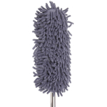 Швабра с насадкой из микрофибры, телескопическая ручка 77-120см силиконовое основание ZY5011