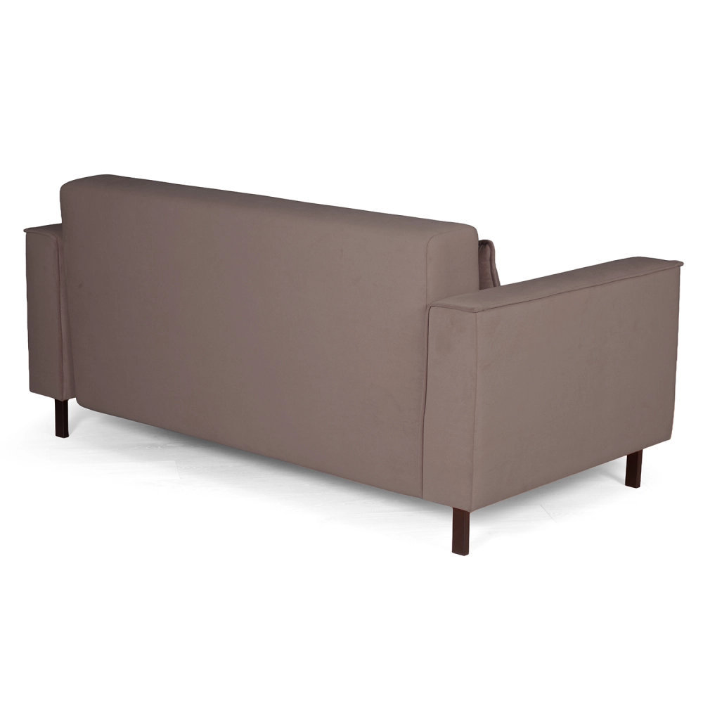 Club диван-кровать прямой, велюр Frost chocolate