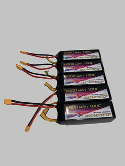 Аккумулятор 6s 22,2v, 6000mah, 100C, XT60