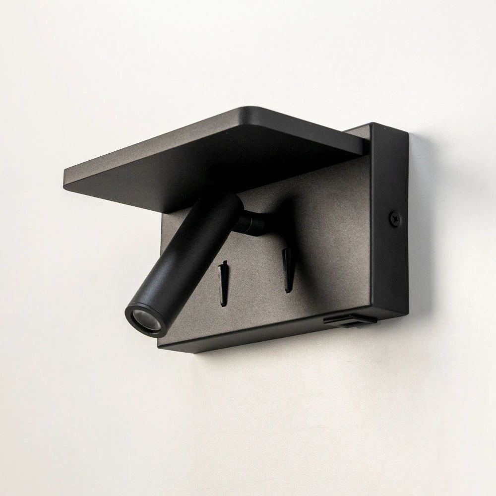 Citilux Декарт CL704371 LED USB QI Светильник поворотный Чёрный