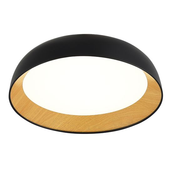 SLE1812-402-01 Светильник потолочный Черный, Древесный/белая LED 1*36W 4000K MUSE