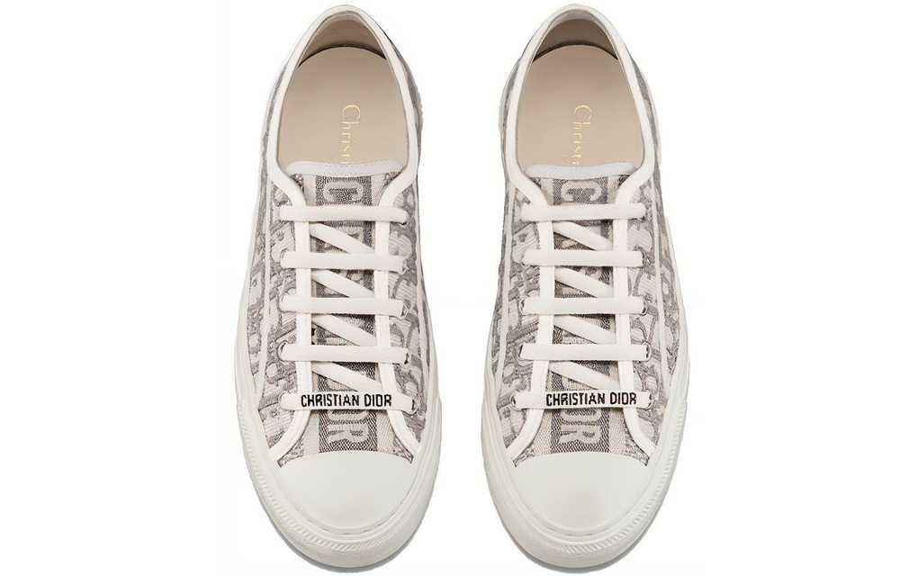 Кеды DIOR Walk'N'Dior Embroidered Canvas Low Grey, KCK211OBE_S33G