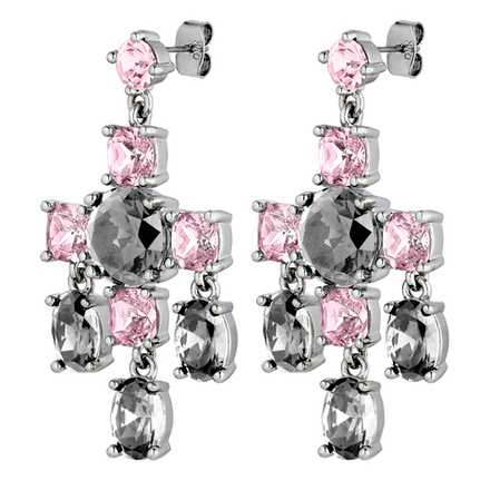Серьги Dyrberg Kern LEONORA SS GREY / VINTAGE ROSE 450002