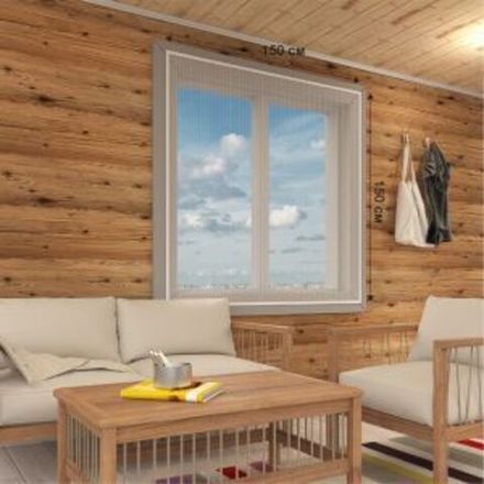 Оконная антимоскитная сетка 1,5х1,5м, с клейкой лентой, белая REXANT