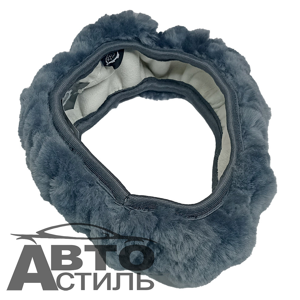 Оплетка на руль круглая Coolpart MAXIMAL Австралия (38*38) - МЕХ - AB-GR серая