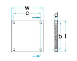 A5 Резиновая накладка для двухстоечных подъемников АТИС