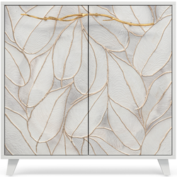 Комод Арт Сканди с 2 полками Айс Амбер