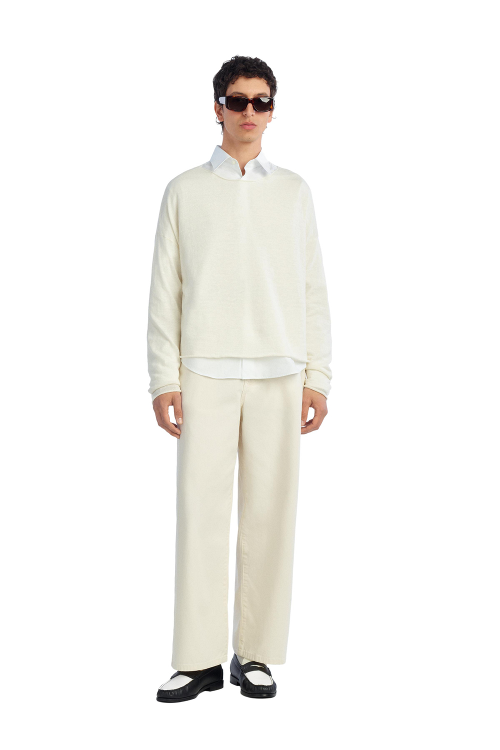 ZARA X BENITO ANTONIO СВИТЕР УКОРОЧЕННОГО КРОЯ, ЭКРЮ
