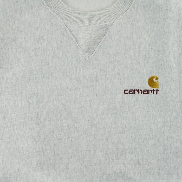 Толстовка мужская Carhartt WIP American Script Sweatshirt артикул:I025475_grey - купить в магазине Дайс
