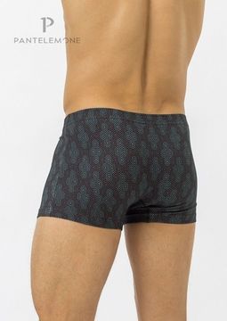 Трусы мужские боксеры Pantelemone PMH-1211, геометрия зеленая моро