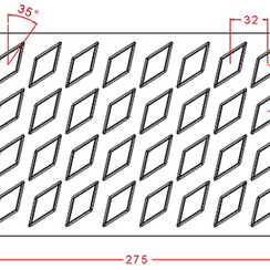 936 | Форма для шоколадных изделий (275*175мм)