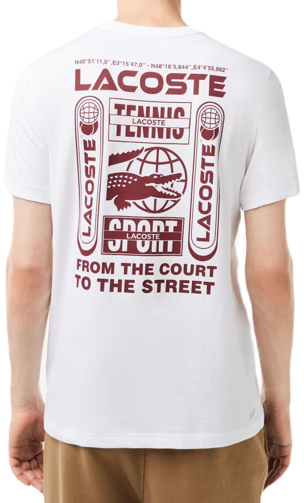 Мужская теннисная футболка LacosteTennis x Daniil Medvedev Regular Fit T-Shirt - white