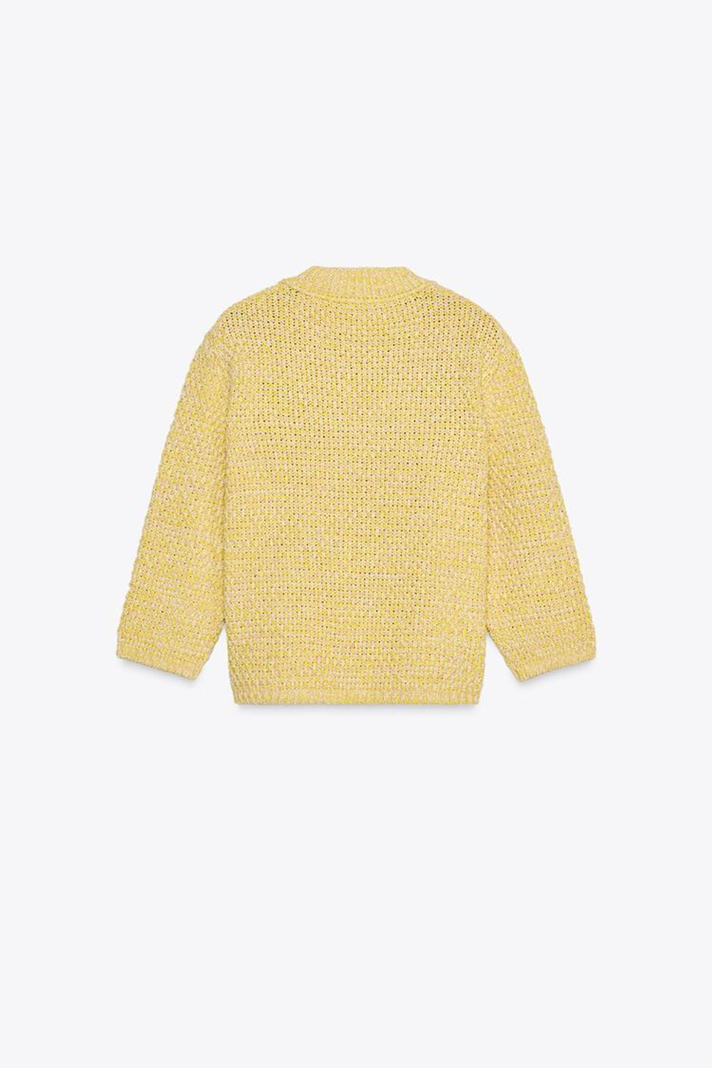 ZARA КАРДИГАН С РУКАВАМИ 3/4, ЖЕЛТЫЙ