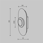 Настенный светильник (бра) Maytoni MOD361WL-L20BS3K