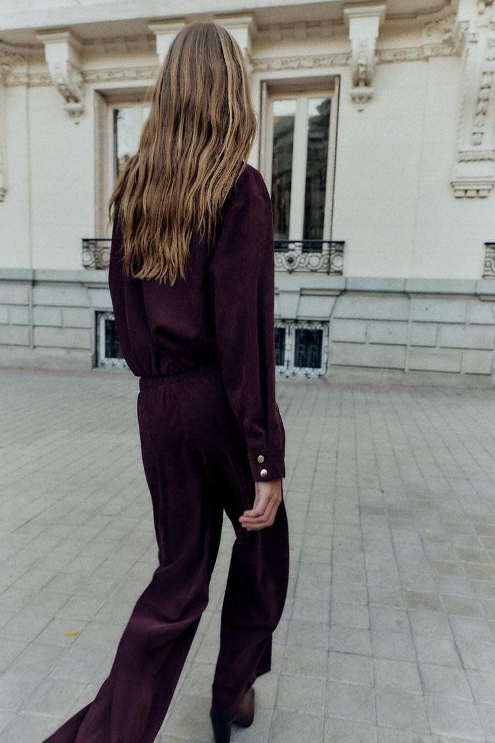 ZARA ОБЪЕМНЫЙ БОМБЕР, БУРГУНДИ